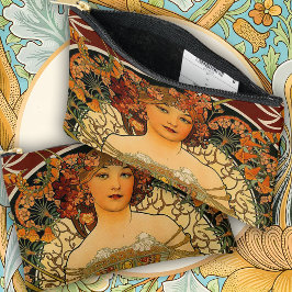 Ein charmanter Jugendstil-Alphonse Mucha Zubehörtasche