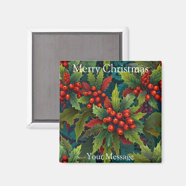 Ein charmanter Weihnachtskonzert Kühlschrankmagnet Magnet (Vorderseite/Rückseite)