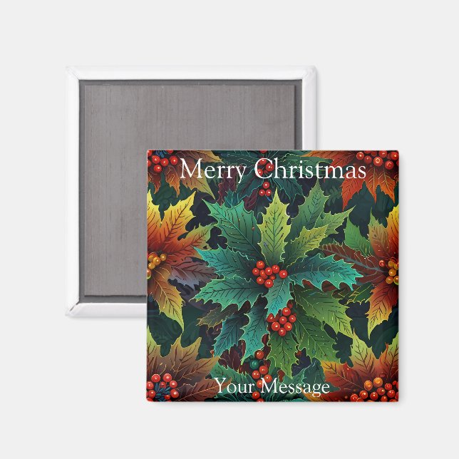 Ein charmanter Weihnachtskonzert Kühlschrankmagnet Magnet (Vorderseite/Rückseite)