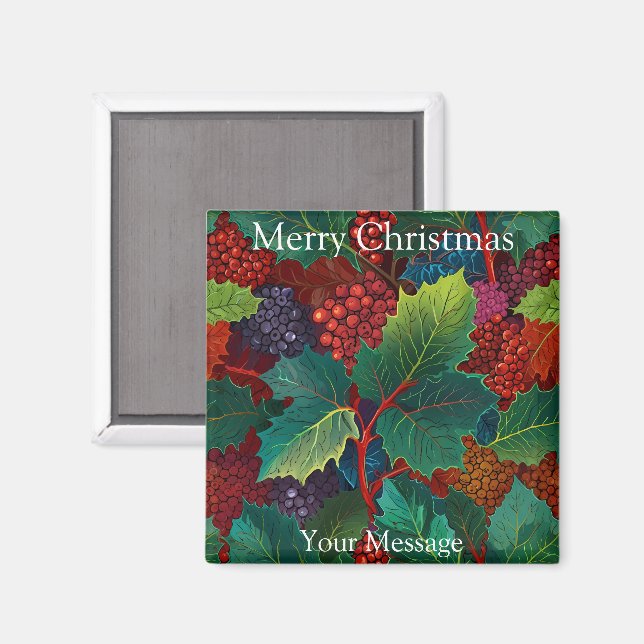 Ein charmanter Weihnachtskonzert Kühlschrankmagnet Magnet (Vorderseite/Rückseite)