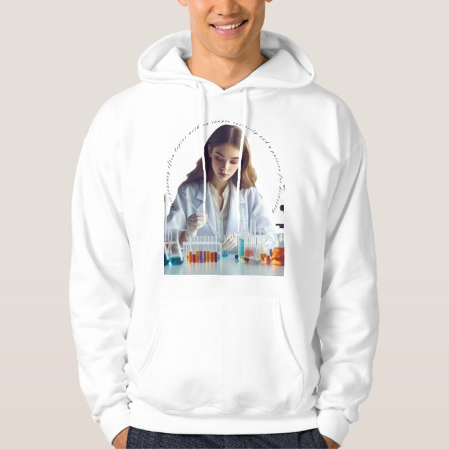 Ein Chemiegelehrer ist eine engagierte Person Hoodie (Vorderseite)