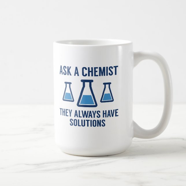 Ein Chemist gefragt Kaffeetasse (Rechts)