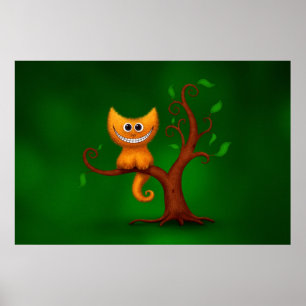Ein Cheshire-Kätzchen Poster