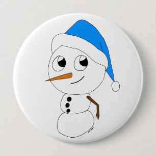 ein Chibi-Schneemann   Button