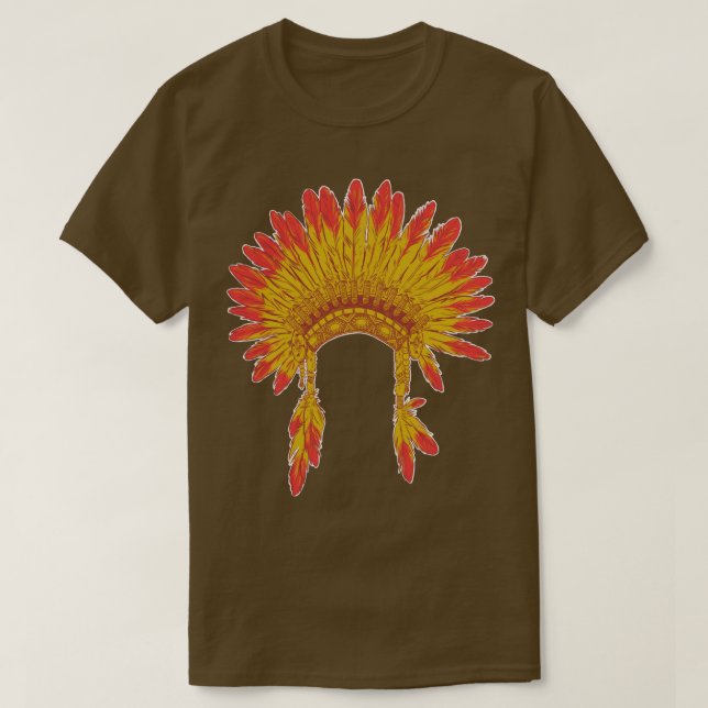 Ein Chiefs Feather Headdress T-Shirt (Design vorne)
