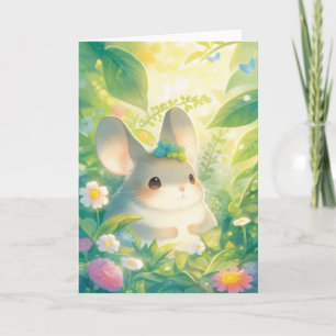 Ein Chinchilla in der Umarmung der Natur Karte