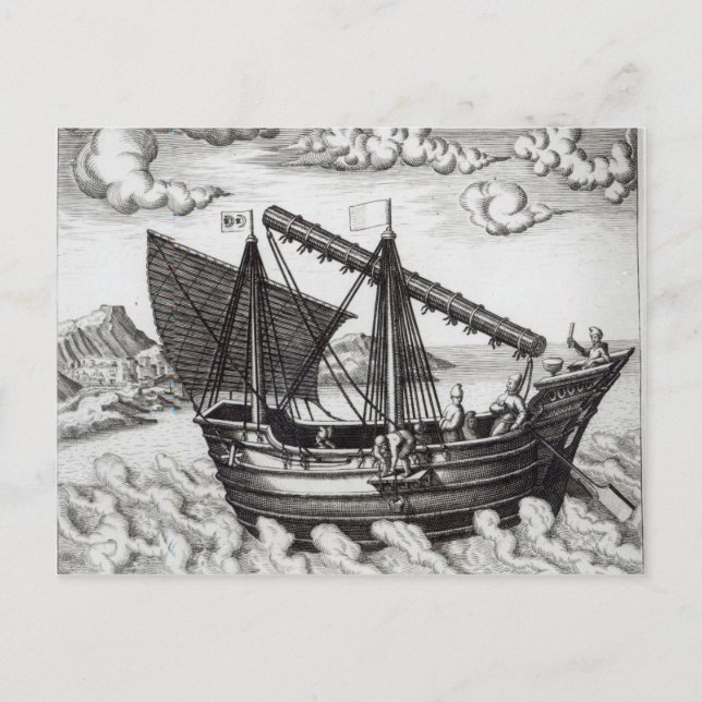 Ein chinesischer Junk Postkarte (Vorderseite)