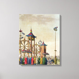 Ein chinesischer Zirkus, Illustration von 'Le Cost Leinwanddruck