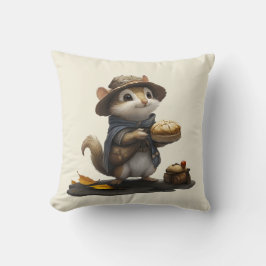 Ein Chipmunk vom alten Block Kissen