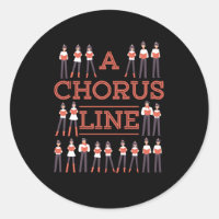 Ein Chor Line Chorchor Sängerin Musikergeschenk