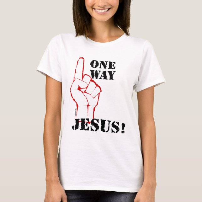 Ein christlicher Geschenkentwurf Weise Jesuss T-Shirt (Vorderseite)