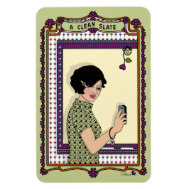 Ein "Clean Slate_A_4x6"-Kühlschrank-Magnet Magnet