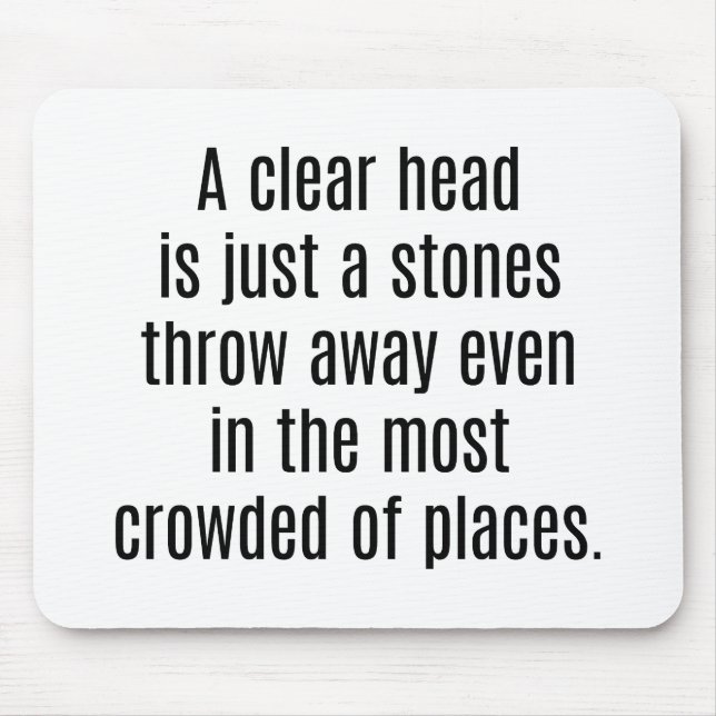 Ein Clear Head Mouse Pad Mousepad (Vorne)