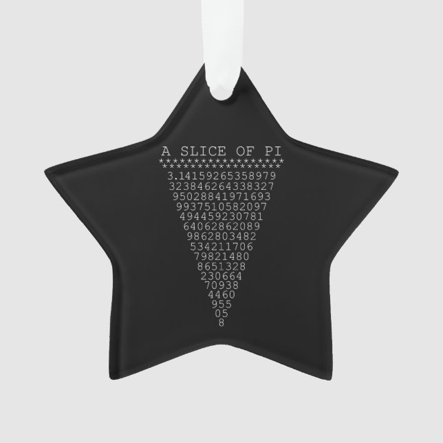 Ein cleverer Pi-Slice Ornament (Vorderseite)