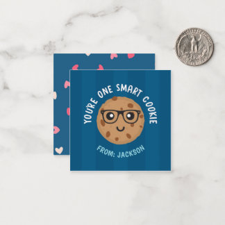 Ein cleverer Valentinstag-Aufkleber für Kekse Mitteilungskarte
