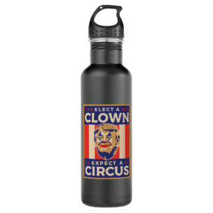 Ein Clown wählen Erwarten eines Zirkus Edelstahlflasche
