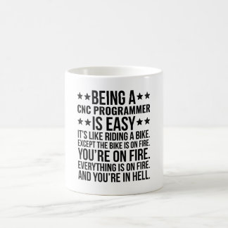 Ein CNC-Programmierer zu sein ist einfach, es ist Kaffeetasse