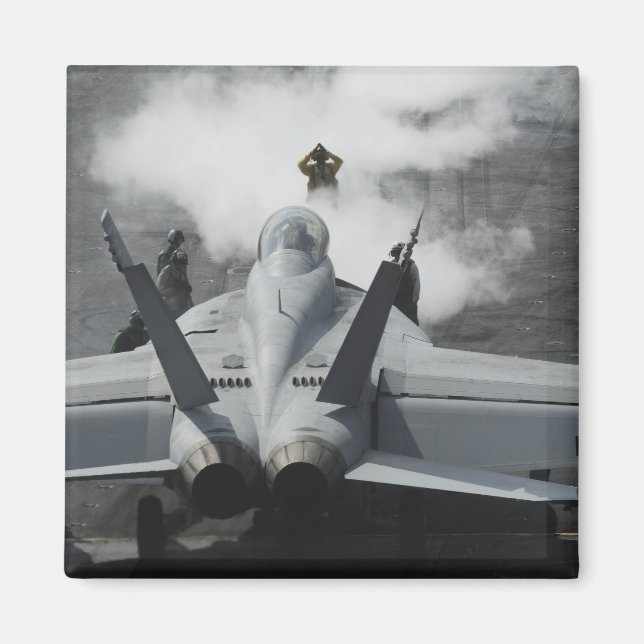 Ein Cockpit signalisiert eine F/A-18F Magnet (Vorne)