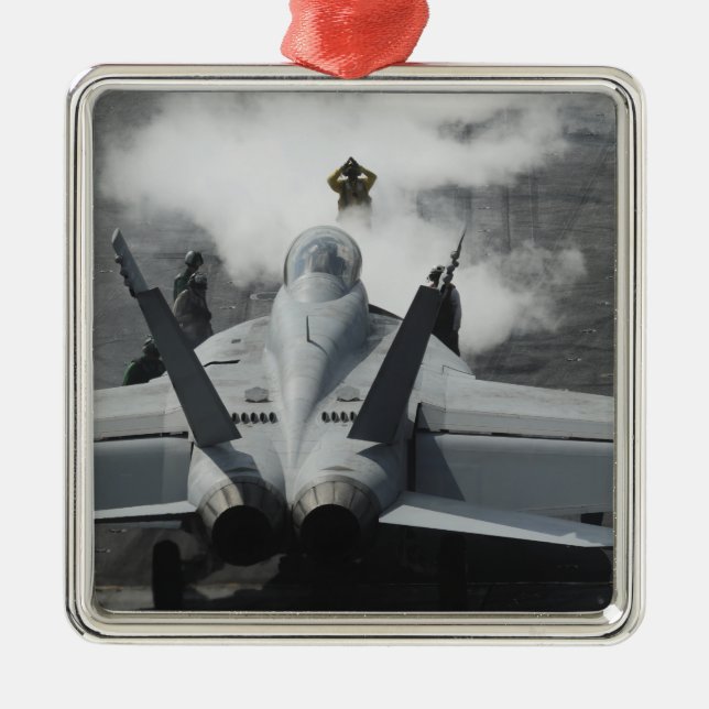 Ein Cockpit signalisiert eine F/A-18F Silbernes Ornament (Vorne)