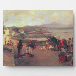 Ein Connemara-Dorf - Der Weg zum Hafen, 1898 Fotoplatte