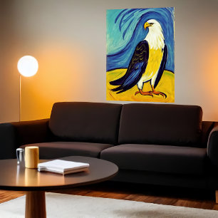 Ein cooler Adler AI Art Poster