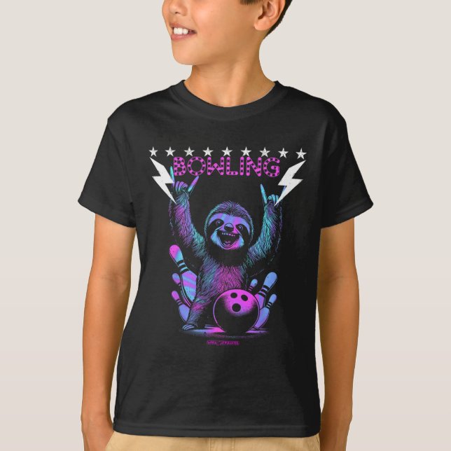 Ein Cooler Bowling mit Blitzschlag T-Shirt (Vorderseite)