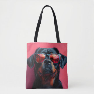 Ein cooler Rottweiler mit Sonnenbrille