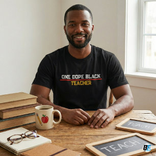 Ein cooler schwarzer Lehrer afroamerikanischer Erz T-Shirt