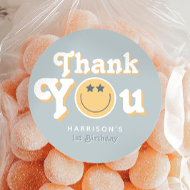 Ein Cooler Typ Jungs 1. Geburtstag Gunst Runder Aufkleber