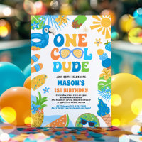Ein Cooler Typ Tropical Summer 1. Geburtstag Party
