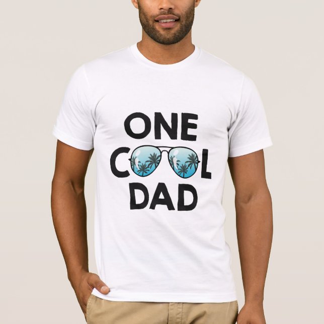 Ein Cooler Vater Sonnenbrille Sommer Daddy Vaterta T-Shirt (Vorderseite)