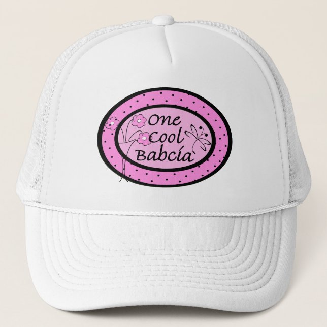 Ein Cooles Babcia Truckerkappe (Vorderseite)
