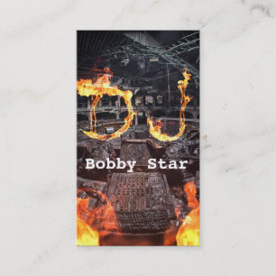 Ein cooles DJ brannte Visitenkarte