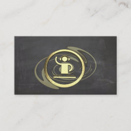 Ein cooles Gold DJ und Visitenkarte