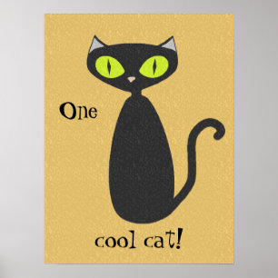 Ein Cooles Katzenposter Poster