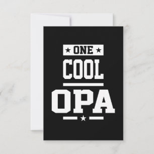 Ein Cooles Opa-T - Shirt-Geschenk RSVP Karte