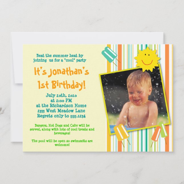 Ein "Cooles" Party! Einladung (Vorderseite)