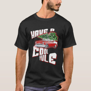 Ein Cooles Weihnachten 50er Jahre Klassik Car Weih T-Shirt