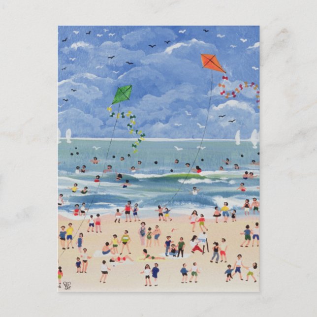 Ein Cornish Beach Postkarte (Vorderseite)