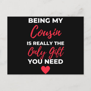 Ein Cousin Von Mir Zu Sein Ist Wirklich Das Einzig Feiertagspostkarte