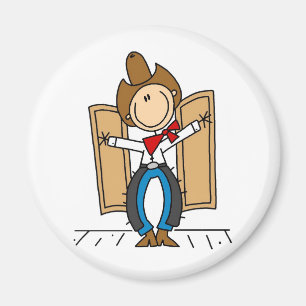 Ein Cowboy-Eintrittsmagnet Magnet