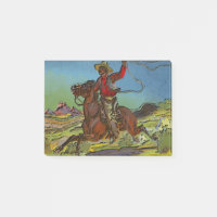 Ein Cowboy schwingt eine Lasso aus dem Pferd