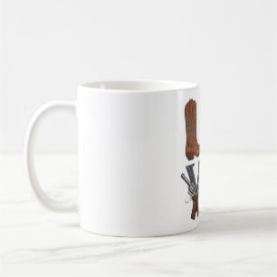 Ein Cowboystiefel Kaffeetasse
