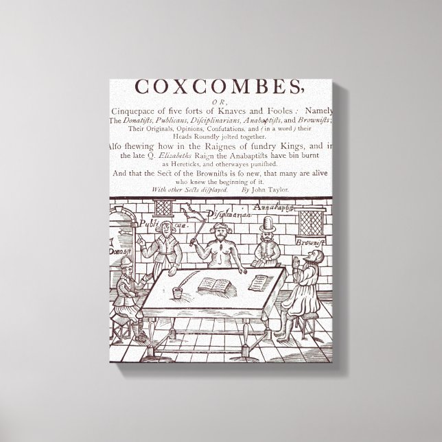 Ein Coxcombes-Cluster von John Taylor Leinwanddruck (Vorderseite)