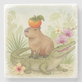 Ein Croc und eine Carry Steinuntersetzer