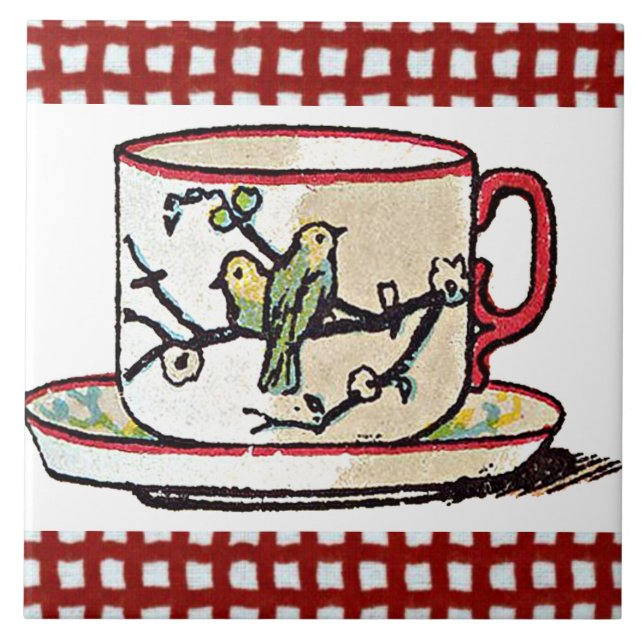 Ein Cuppa Fliese (Vorderseite)