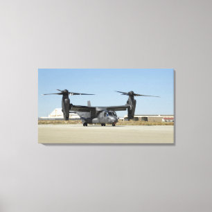Ein CV-22 Osprey bereitet den Start vor Leinwanddruck