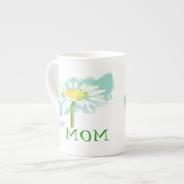 Ein Daisy für Mama Knochen-China-Tasse Prozellantasse (Vorderseite Links)