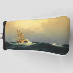 Ein Dampfschiff im Sturm im Atlantischen Ozean Golf Headcover