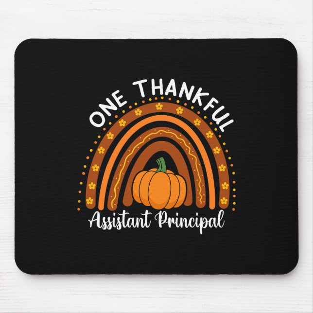 Ein dankbarer Augenblick Schulleiter Thanksgiving  Mousepad (Vorne)